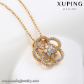 32699 Xuping high quality well design magnet flower shaped pendant vogue gold jewellery designs photos